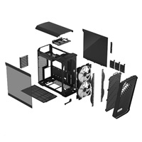 FRACTAL DESIGN skříň Torrent Compact RGB Black TG Light Tint, USB 3.1 Type-C, 2x USB 3.0, bez zdroje, E-ATX