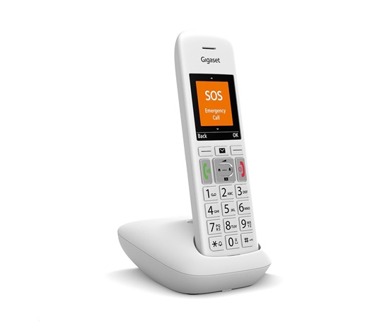 Gigaset E390 bílý - Poškozený obal (Komplet)