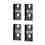 APC Easy Rack PDU mounting bracket, single width, 2pair