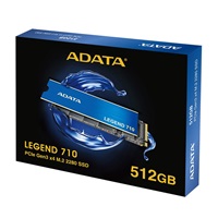 ADATA SSD 512GB LEGEND 710 PCIe Gen3x4 M.2 2280 (R:2400/ W:1800MB/s)