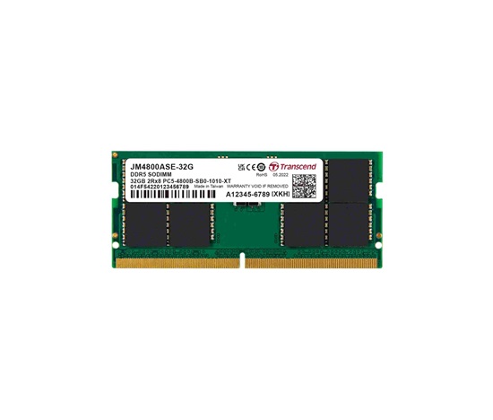 TRANSCEND SODIMM DDR5 32GB 4800MHz JM 2Rx8 2Gx8 CL40 1.1V