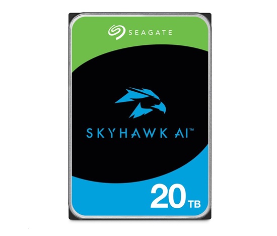 SEAGATE HDD 20TB SKYHAWK AI, 3.5", SATAIII, Cache 256MB, s R/V Senzorem