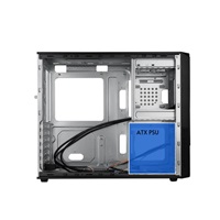 CHIEFTEC skříň UC-03B-OP, mini-ITX, Black, bez zdroje