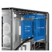 CHIEFTEC skříň UC-03B-OP, mini-ITX, Black, bez zdroje