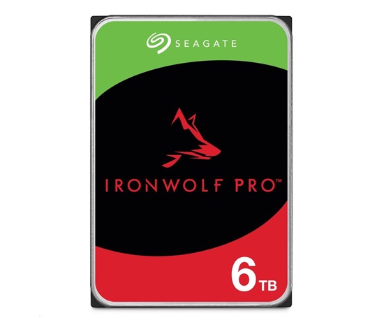 SEAGATE HDD 6TB IRONWOLF PRO (NAS), 3.5", SATAIII, 7200 RPM, Cache 256MB