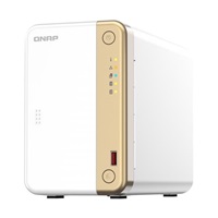 QNAP TS-262-4G 2-bay desktop NAS, 2-core Intel, 4GB DDR4, 2xSATA, 2xM.2, 1x 2.5GbE, HDMI, 4xUSB