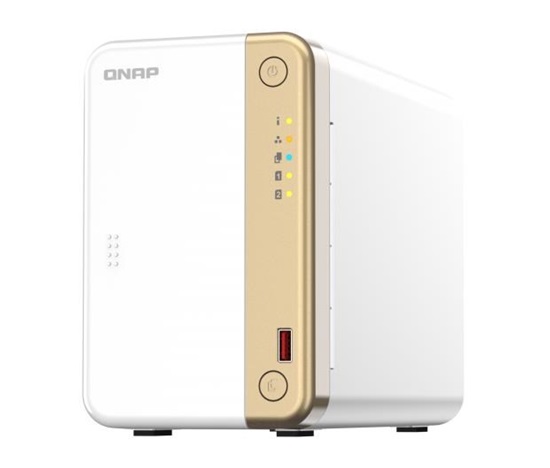 QNAP TS-262-4G (2C/CeleronN4505/2,9GHz/4GBRAM/2xSATA/2xM.2/1x2,5GbE/2xUSB2.0/2xUSB3.2/1xPCIe/1xHDMI)