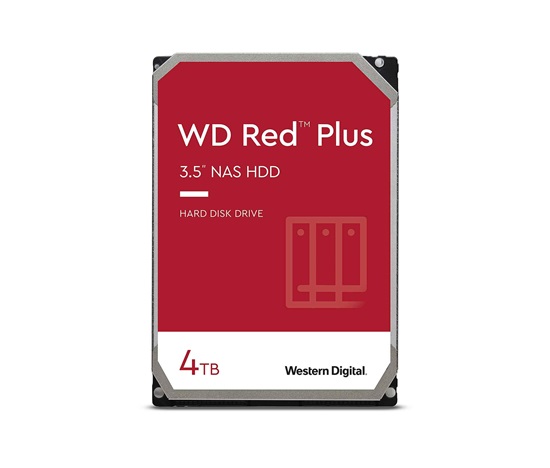 WD RED PLUS NAS WD40EFPX 4TB, SATA III 3.5", 256MB 5400RPM, 180MB/s, CMR
