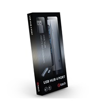 C-TECH UHB-U3-AL, USB Hub, 4x USB 3.2 Gen 1, hliníkové tělo