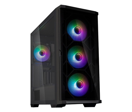 Zalman skříň Z10 Duo / ATX / 4x120 mm ARGB fan / 2xUSB 3.0 / USB-C / tvrzené sklo