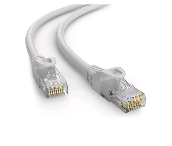 C-TECH kabel patchcord Cat6e, UTP, šedý, 30m