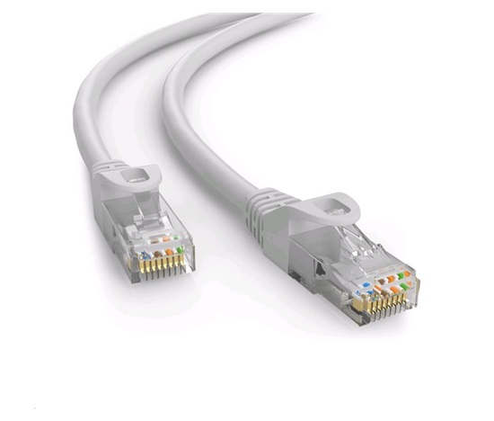 C-TECH kabel patchcord Cat6e, UTP, šedý, 50m