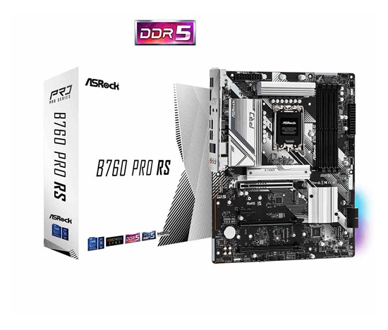 ASRock MB Sc LGA1700 B760 PRO RS, Intel B760, 4xDDR5, 1xDP, 1xHDMI