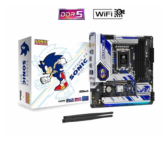 ASRock MB Sc LGA1700 B760M PG SONIC WIFI, Intel B760, 4xDDR5, 1xDP, 1xHDMI, WI-FI, mATX