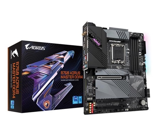 GIGABYTE MB Sc LGA1700 B760 AORUS MASTER DDR4, Intel B760, 4xDDR4, 1xDP, 1xHDMI, WI-FI