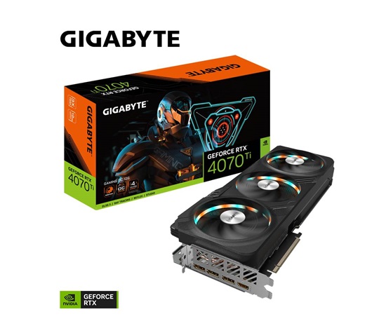 GIGABYTE VGA NVIDIA GeForce RTX 4070 Ti GAMING OC 12G, 12G GDDR6X, 3xDP, 1xHDMI