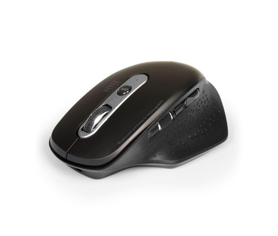 PORT dobíjecí myš s duálním bezdrátovým připojením, BT, 2,4 GHz, USB-A/C, černá
