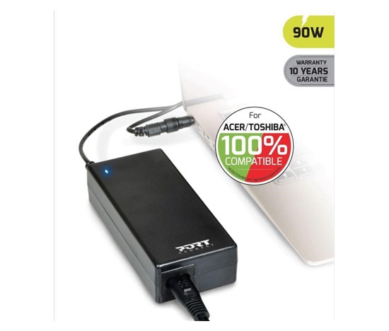 PORT napájecí adaptér k notebooku Acer/Toshiba (3x konektor), 90 W, 19 V, 4,74 A