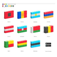 BAZAR - PIXIO Flags magnetická stavebnice - Poškozený obal (Komplet)