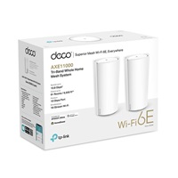 TP-Link Deco XE200(2-pack) WiFi6E Mesh (AXE11000,2,4GHz/5GHz/6GHz,1x10GbELAN/WAN,2xGbELAN/WAN)