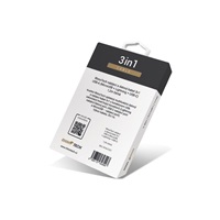 RhinoTech nabíjecí a datový kabel 3v1 USB-A (MicroUSB + Lightning + USB-C) 1,2m černá