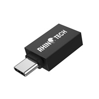 RhinoTech redukce USB-C (M) na USB-A (F), OTG, černá