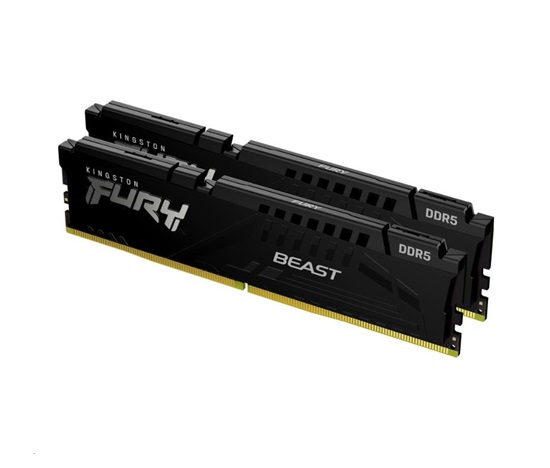 KINGSTON DIMM DDR5 64GB (Kit of 2) 6000MT/s CL36 FURY Beast Černá EXPO