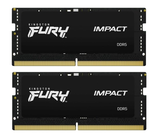 KINGSTON SODIMM DDR5 64GB (Kit of 2) 5600MT/s CL40 FURY Impact PnP