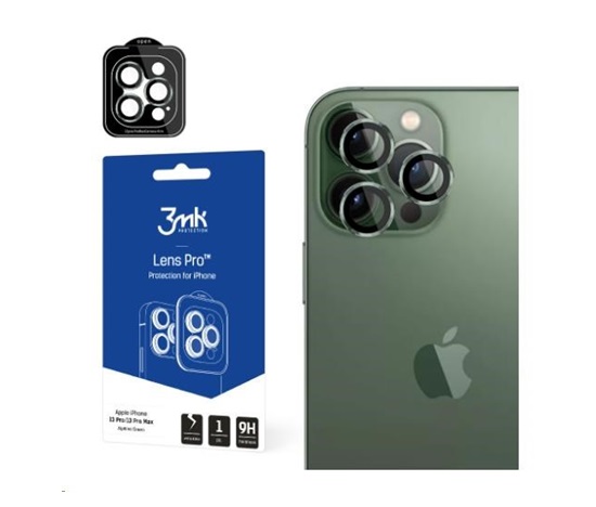3mk Lens Protection Pro pro Apple iPhone 13 Pro / iPhone 13 Pro Max, zelená