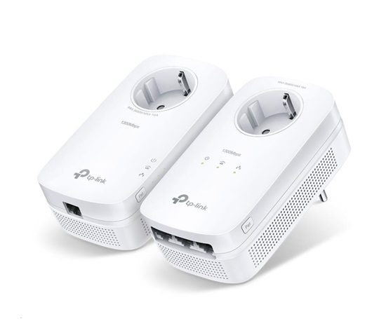 TP-Link TL-PA8033P KIT průchozí powerline set (AV1300,3xGbE,1xGbE, HomePlug AV2)