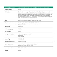 HPE Networking Instant On Switch 48p Gigabit CL4 PoE 4p SFP 370W 1830 (JL815A)
