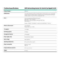 HPE Networking Instant On Switch 5p Gigabit 1430  (R8R44A)