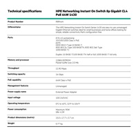 HPE Networking Instant On Switch 8p Gigabit CL4 PoE 64W 1430 (R8R46A)