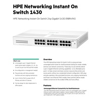 HPE Networking Instant On Switch 24p Gigabit 1430 R8R49A