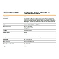 HPE Networking Instant On Switch 48p Gigabit CL4 PoE 4p SFP+ 370W 1930 (JL686B)