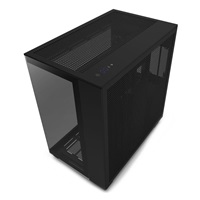NZXT skříň H9 Flow dvoukomorová ATX / 4x120mm fan / až 10xfan / perforovaný top / proskl. bočnice, front / černá