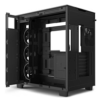 NZXT skříň H9 Elite dvoukomorová ATX / 3xRGB 120 mm / 1x 120mm fan / prosklená / RGB&fan controler / černá