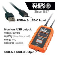 KLEIN TOOLS - USB Digitální měřič, USB-A a USB-C