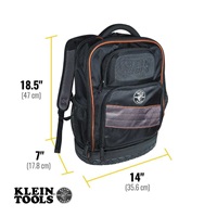 KLEIN TOOLS - Tradesman Pro™ Tool Bag, batoh na nářadí - 25 kapes, kapsa pro 17,3" notebook