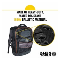 KLEIN TOOLS - Tradesman Pro™ Tool Bag, batoh na nářadí - 25 kapes, kapsa pro 17,3" notebook