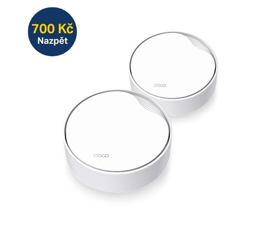 TP-Link Deco X50-PoE (2-pack) WiFi6 Mesh (AX3000,2,4GHz/5GHz,1x2,5GbELAN/WAN,1xGbELAN/WAN,1xPoE)