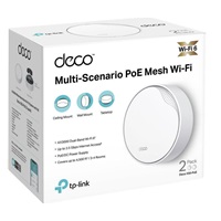 TP-Link Deco X50-PoE (2-pack) WiFi6 Mesh (AX3000,2,4GHz/5GHz,1x2,5GbELAN/WAN,1xGbELAN/WAN,1xPoE)