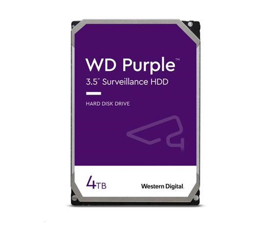 WD PURPLE WD43PURZ 4TB, SATA III 3.5", 256MB, 175MB/s, Low Noise, CMR