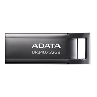 ADATA Flash Disk 32GB UR340, USB 3.2 Dash Drive, kov lesklá černá