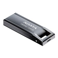 ADATA Flash Disk 64GB UR340, USB 3.2 Dash Drive, kov lesklá černá