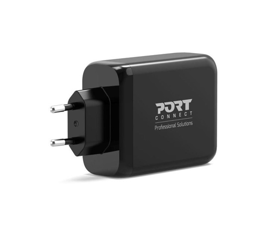 PORT síťová nabíječka pro USB-C a  USB-A, 120 W, černá