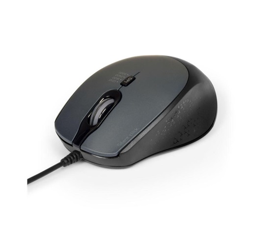 PORT optická myš SILENT, USB-A/USB-C, 3600 DPI, černá