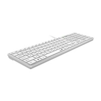 GENIUS klávesnice Slimstar 126/ Drátová/ USB/ bílá/ CZ+SK layout/ SmartGenius App