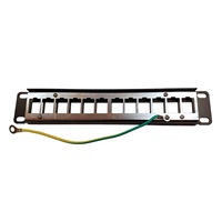10" modulární stíněný patch panel LEXI-Net 12port, černý