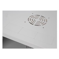 LEXI-Net 19" nástěnný rozvaděč Basic 4U 520x450, skleněné dveře, bez zad, rozložený, šedý